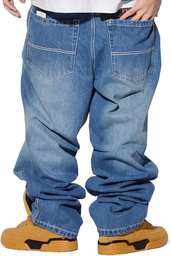 Amazon.co.jp: (サウスポール) South Pole バギー デニムパンツ メンズ